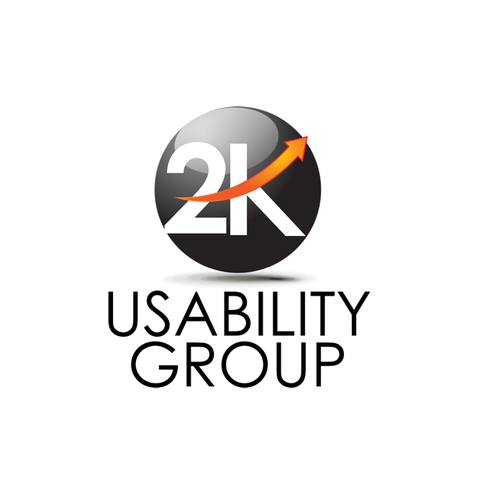 2K Usability Group Logo: Simple, Clean Diseño de cloud99