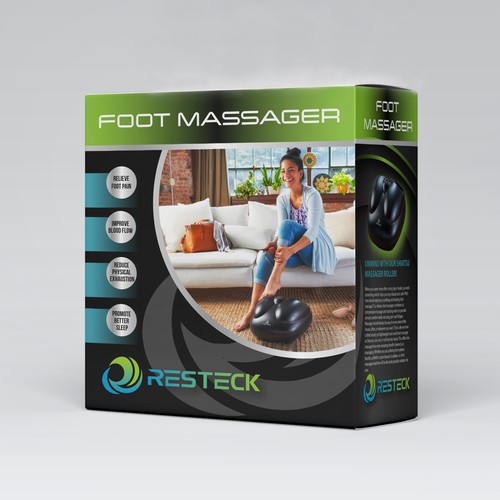 "FOOT MASSAGER Needs A POWERFULL Box Design" Design by DSB Graphic Design