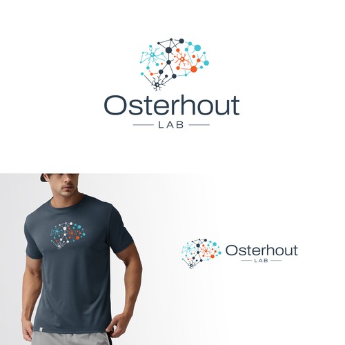 Logo for a scientific lab studying how the immune system communicates with the brain Design by mikule