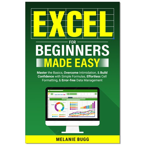 An ebook cover for professionals learning to use Excel as beginners Design by Ramarao V Katteboina