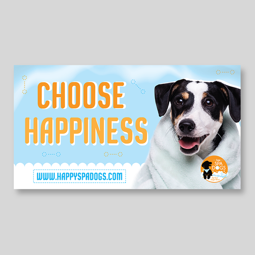 Choose Happiness Banner Design Design by Pice Wilf