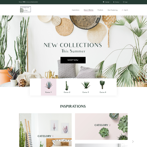 Proposition sur un concours de Design de page web, réalisée par vyncadq
