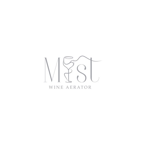 Wine Mist Logo Design by Stebelska Design