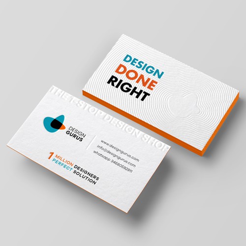 Business Card for DesignGurus.com Design by Birendra Chandra Das