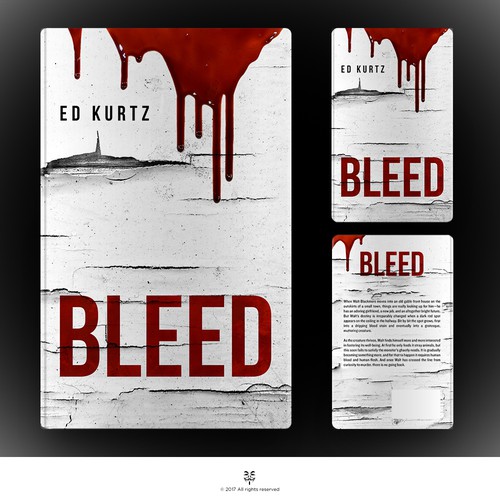 Simple, Crisp, Bloody - Horror Book Cover Design by Mastah Killah 187