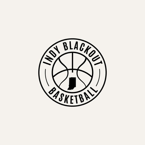 Modern Basketball Team Logo Utilizing Black And White Representing Indiana Basketball Logo Design Contest 99designs