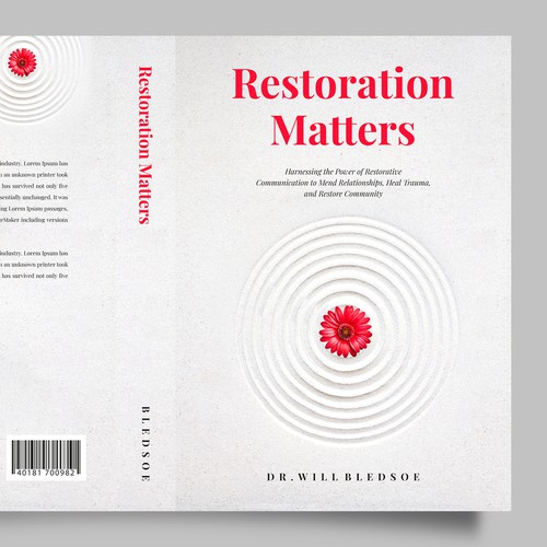 Design a book cover for a book about restorative communication Design by Shreya007⭐