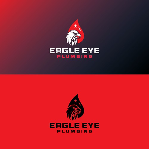 Eye catching and very marketable logo for plumbing company. The company name is Eagle Eye Plumbing Design by JakirVector