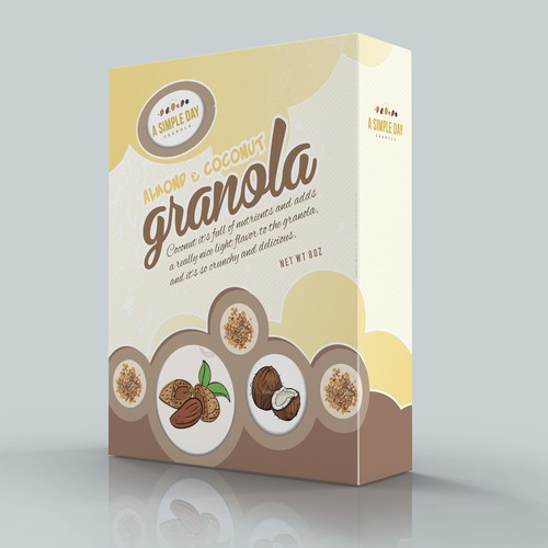 A Simple Day Granola Box Design Design by ilonaGi