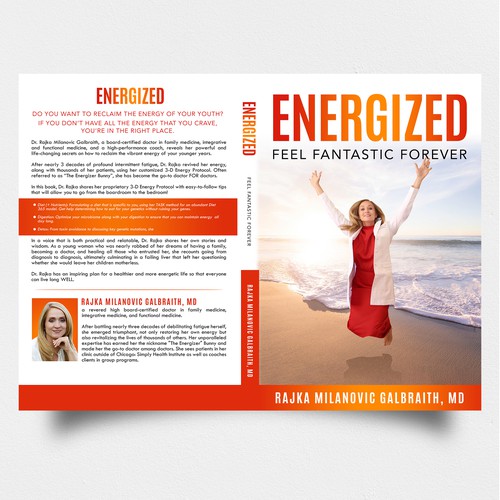 Design a New York Times Bestseller E-book and book cover for my book: Energized Ontwerp door Yna