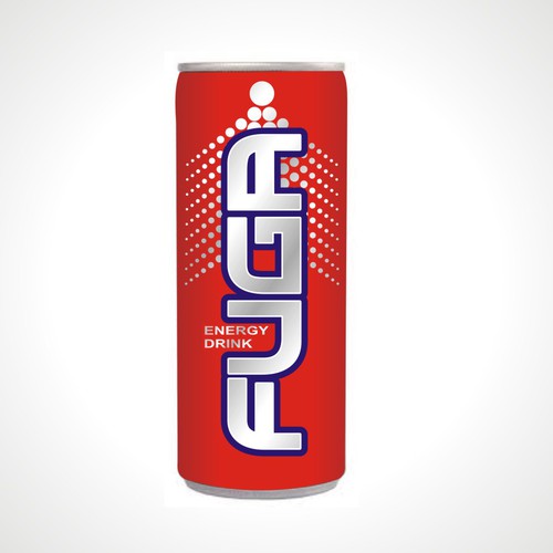 Create the next product label for Fuga Energy Drink Diseño de gogas
