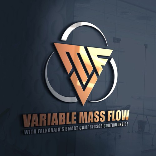 Falkonair Variable Mass Flow product logo design Diseño de jemma1949