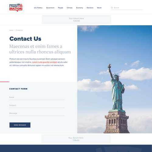 Wordpress Design for Political Blog Design by Ivan Fresh