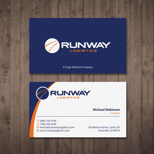 Design di Runway Logistics Business Card di Tcmenk
