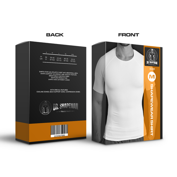 Design by DhiraCodet titled "Dr. Shapeman Shapewear Packaging"