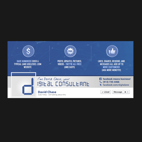 Facebook cover for "side hustle" Facebook cover contest