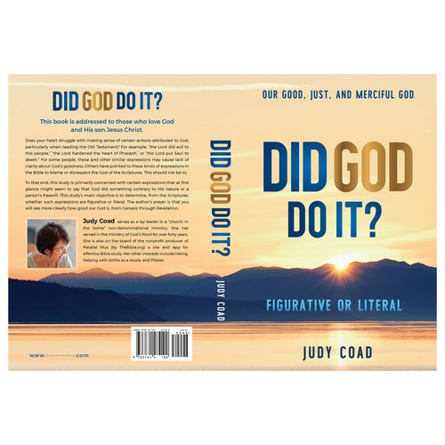 Design book cover and e-book cover  for book showing the goodness of God Design by Klassic Designs