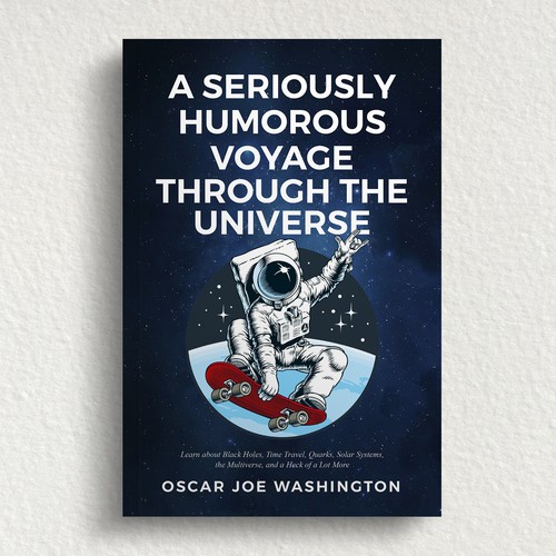 Design an exciting cover, front and back, for a book about the Universe. Design by DZINEstudio™