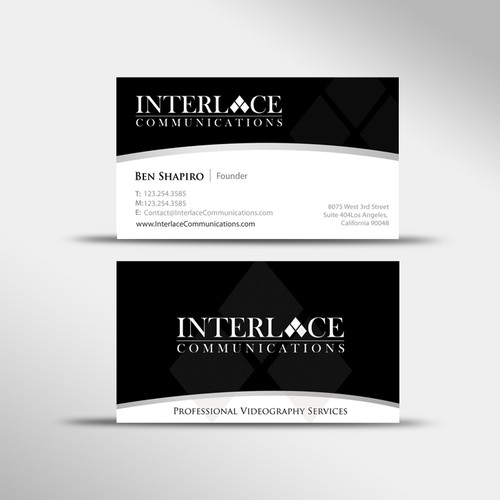 New business card design for video production company | Stationery contest