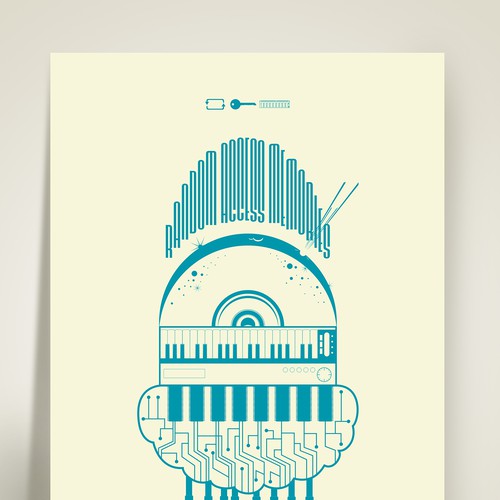 99designs community contest: create a Daft Punk concert poster Diseño de ADMDesign Studio