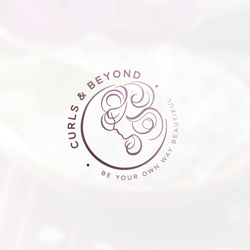 Logo for curly hair brand Diseño de designer Ha