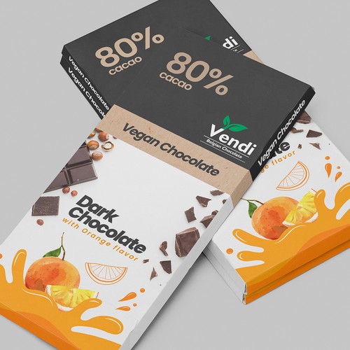 Vegan Chocolate Tablets Design réalisé par CUPEDIUM