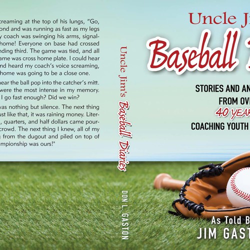 Little league baseball book cover Design by LilaM