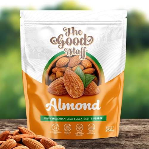 Design a standout packaging for a Nuts & Seeds Standee Pouch Design by Advant7