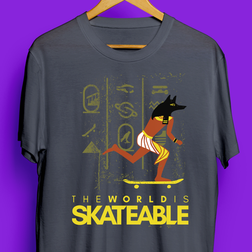 Diseño de The World is Skateable ... and we need an awesome tee design de SANT2