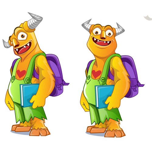 The East Beast - a fun mascot for an elementary school Design by BroomvectoR