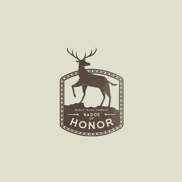 Design by svarga_ titled "Deer Badge"