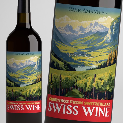 SWISS WINE for tourists Design by Windmill Designer™