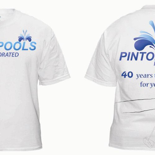 NEW Tshirt Design for swimming pool company Design by Choda