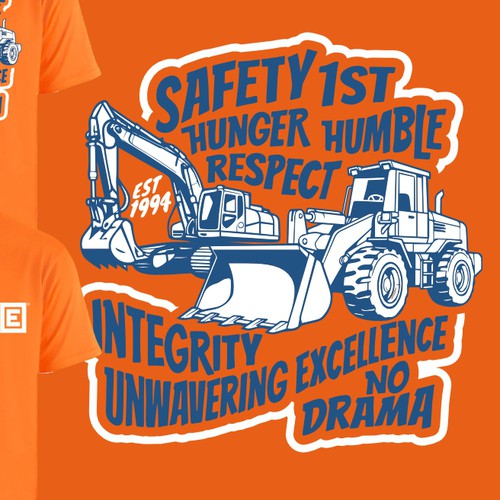 Gewinner des Wettbewerbs „BadAss shirts for construction!!“ in der Kategorie 