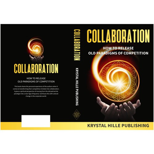 Design Multi-author book cover that fuses corporate with spiritual themes called 'Collaboration' di kmohan