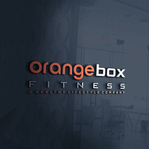 New Orange Box Fitness Logo Design by SERIOSA_™