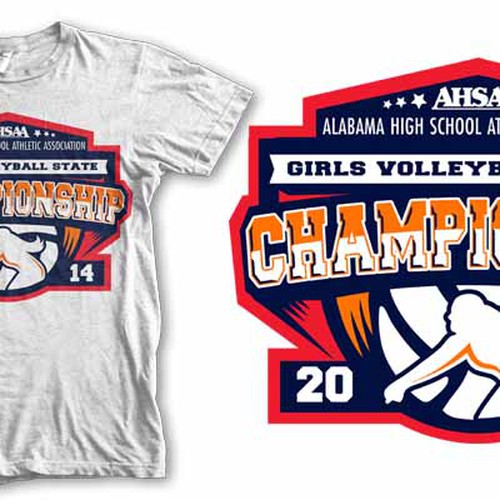 Volleyball championship cheap t shirt designs