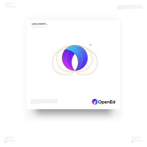 Design a timeless logo for the future of education. The world has changed. The future is open. Design by [_MAZAYA_]