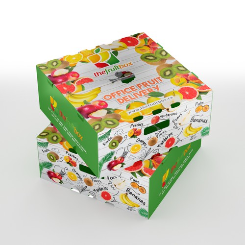Professional Design for Cardboard Fruit Box Packaging Design by CUPEDIUM