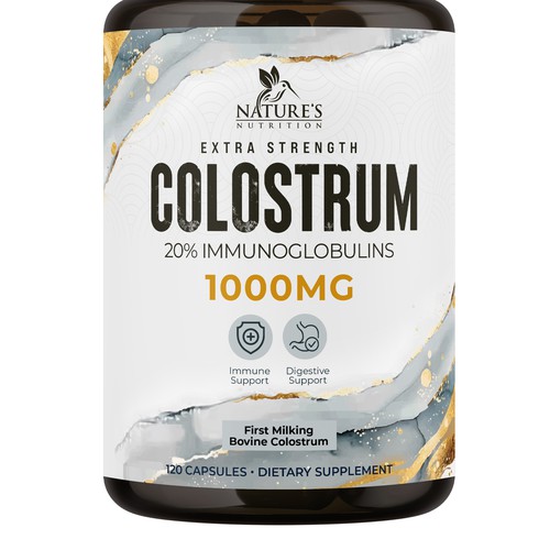Powerful, Colostrum Design Needed for Nature's Nutrition Design by UnderTheSea™