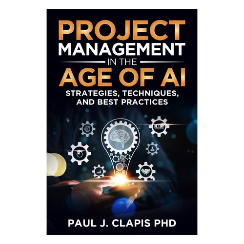 Simple, professional cover for a business book about Artificial Intelligence Design by anisha umělec