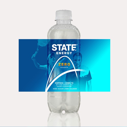 State Enery Drink New Label For A Zero Sugar Edition Product Label Contest 99designs