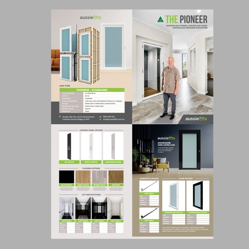 Elevator Company sales brochure Design by Dzhafir