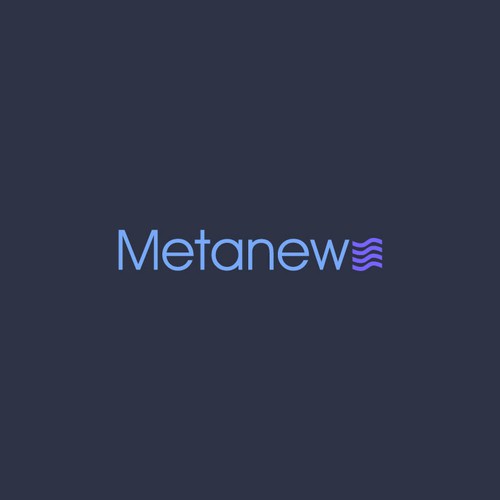 Design a logo for a web3 News platform called MetaNews Design by sf designsa