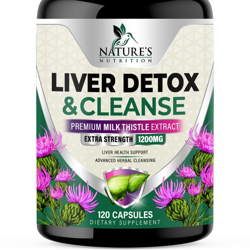 Natural Liver Detox & Cleanse Design Needed for Nature's Nutrition Réalisé par Unik ART
