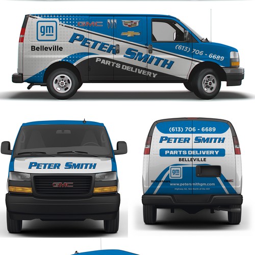 Parts Delivery Van Wrap for a GM Dealership Design by Logicainfo ♥