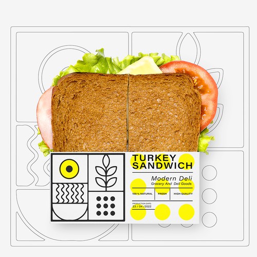 Creative yet economic food packaging for ready to go meals Design by Dara Kan