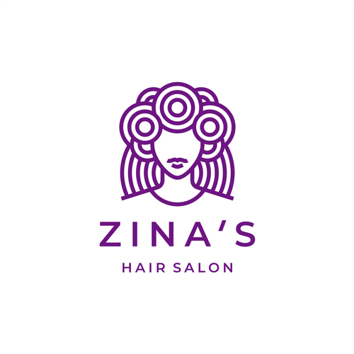 Showcase African Heritage and Glamour for Zina's Hair Salon Logo Design by IIsixo_O