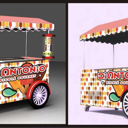 I need a design to customize ice cream cars with logo Di Antonio Gourmet Design by BennyRafido