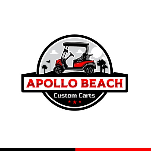 Fun, powerful logo for Custom Golf cart company Design por Gr8 Art